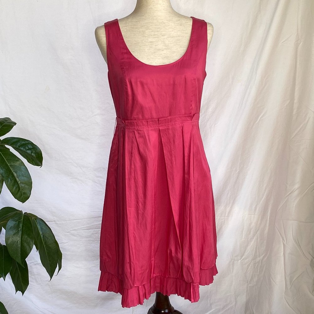 Elegant Pink Sleeveless Mini Dress